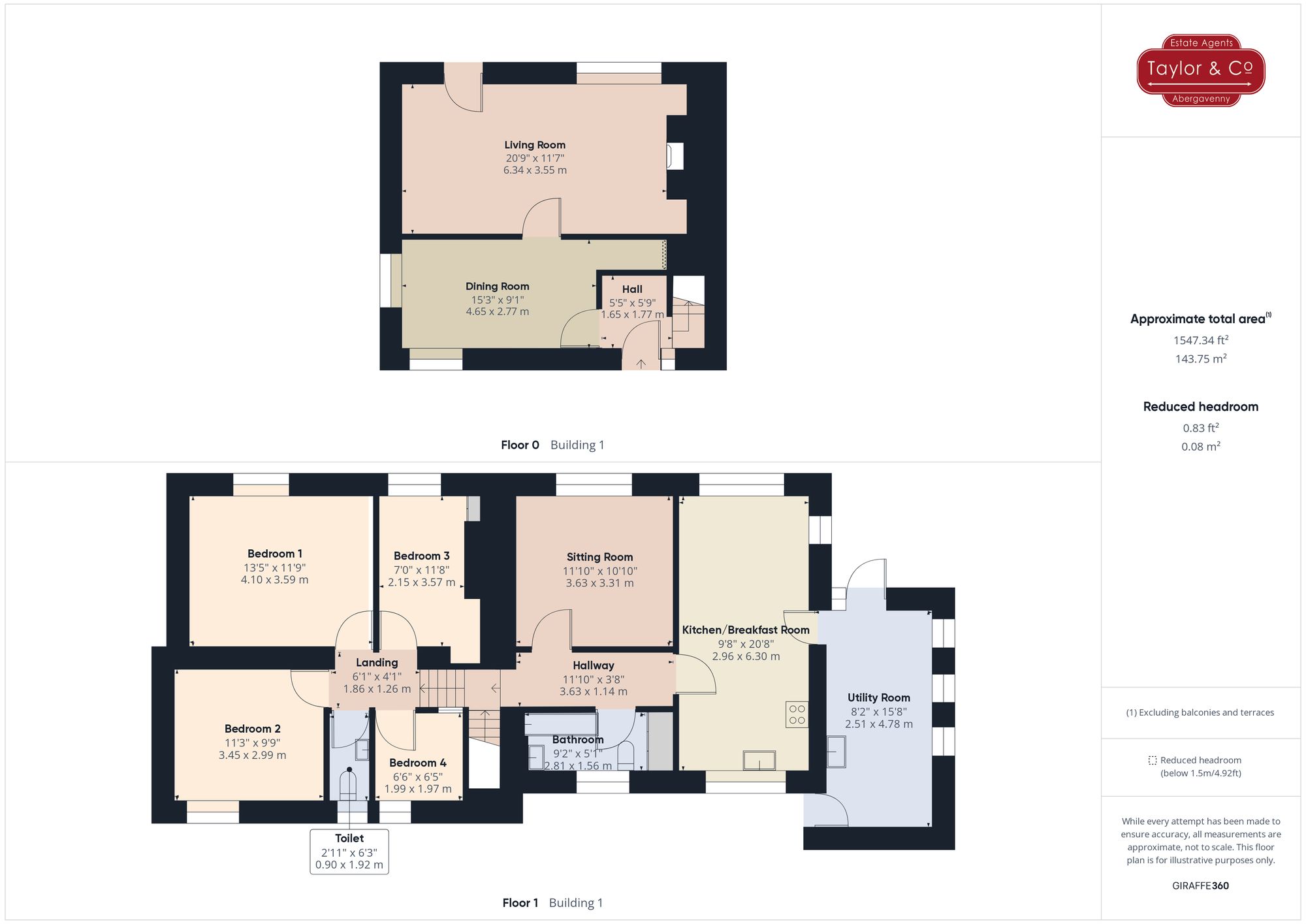 Floorplans For Cross Ash, Abergavenny, NP7