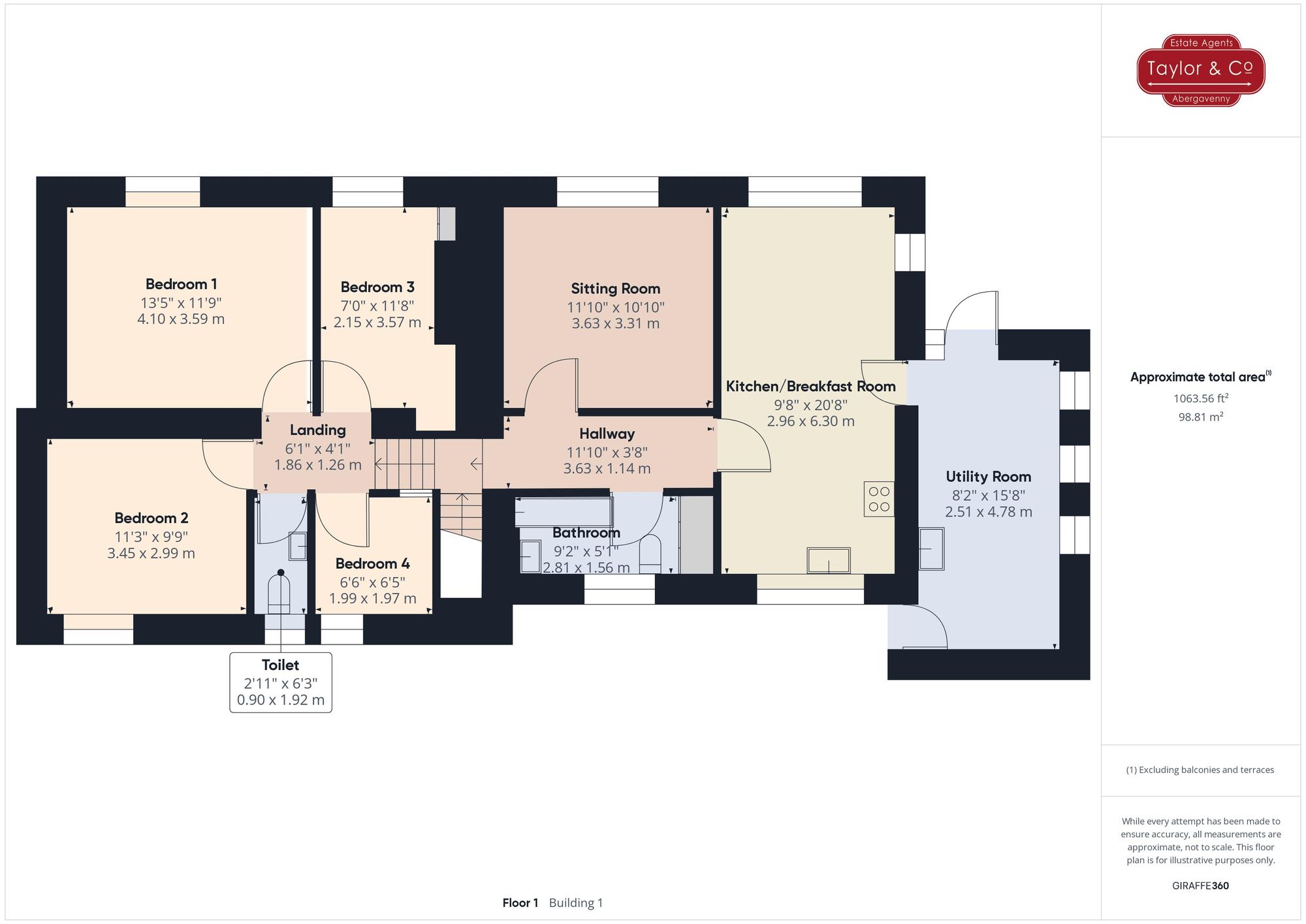 Floorplans For Cross Ash, Abergavenny, NP7