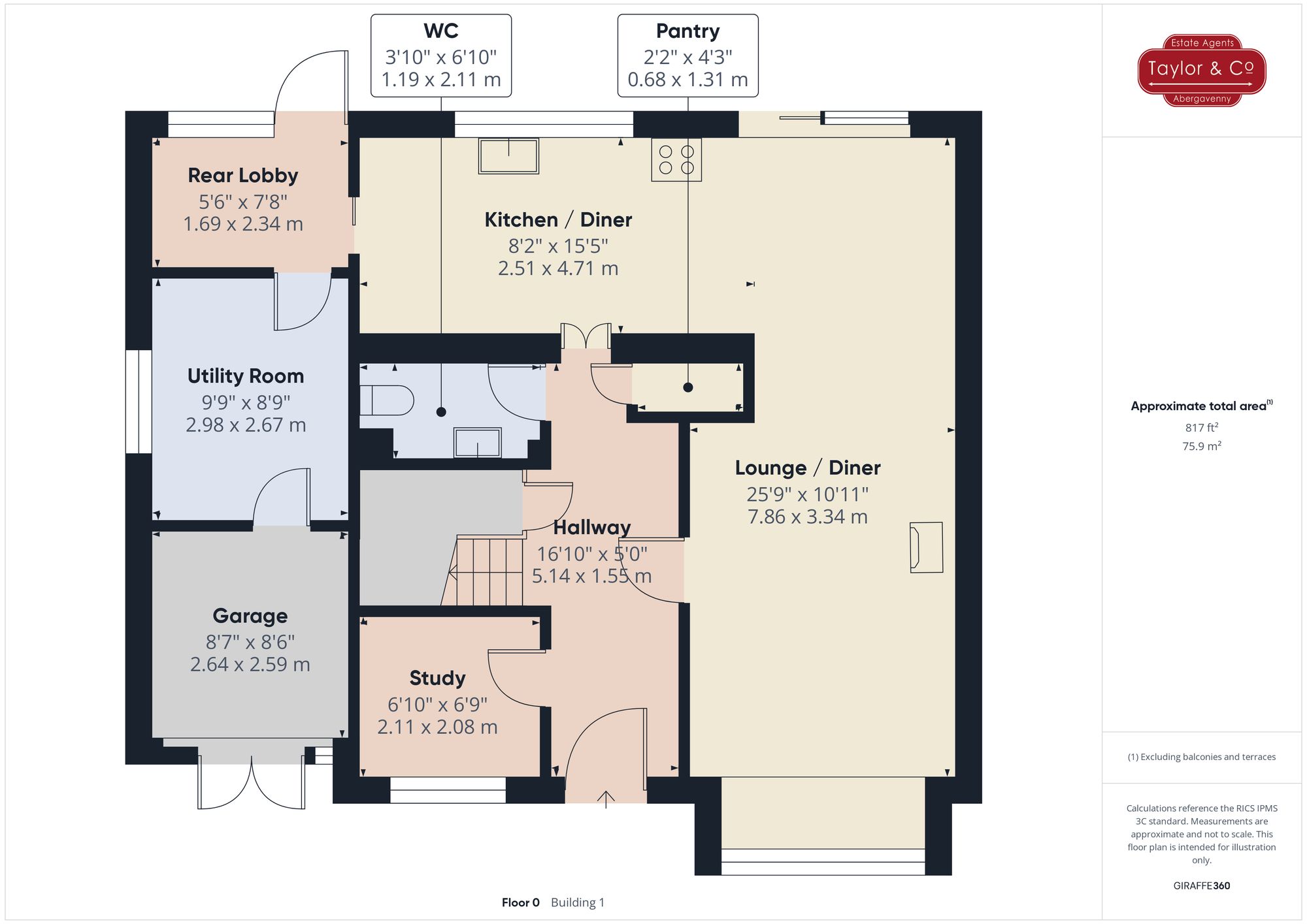 Floorplans For Croesonen Parc, Abergavenny, NP7
