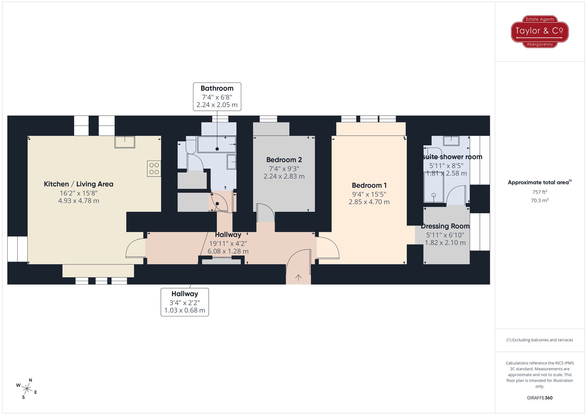 Floorplans For Sarno Square, Abergavenny, NP7