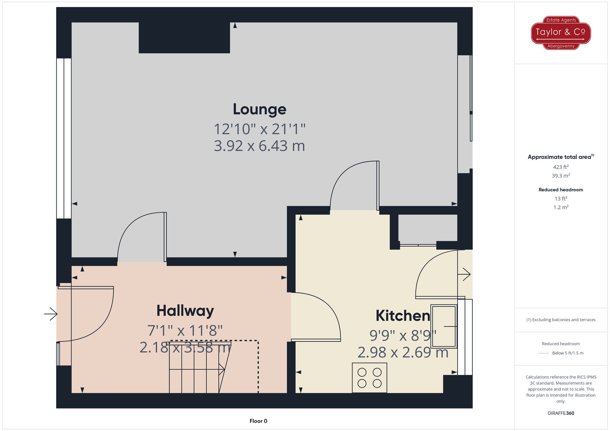 Floorplans For St. Georges Crescent, Abergavenny, NP7