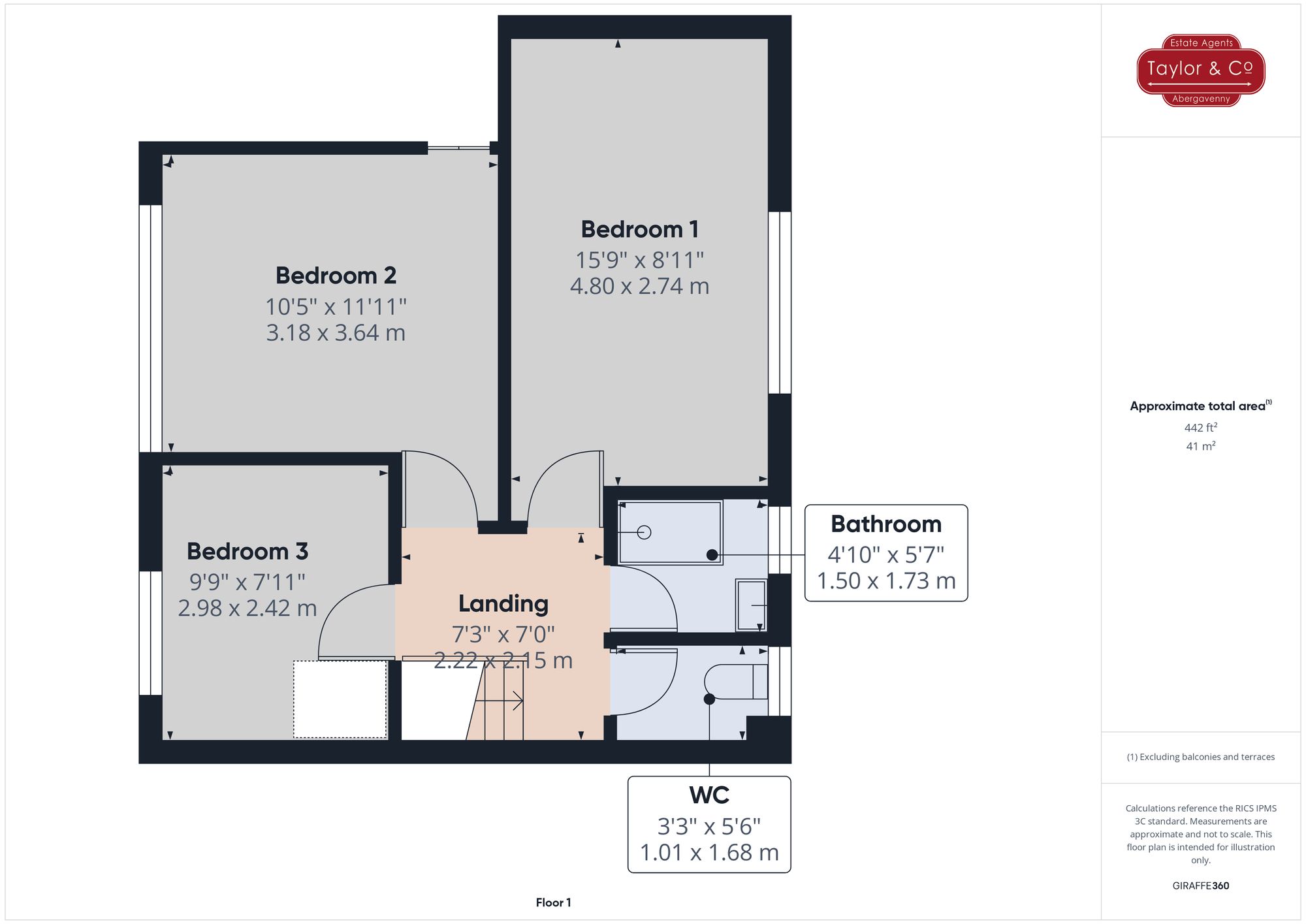 Floorplans For St. Georges Crescent, Abergavenny, NP7