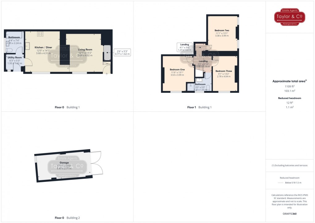 Floorplan for Hereford Road, Mardy, NP7