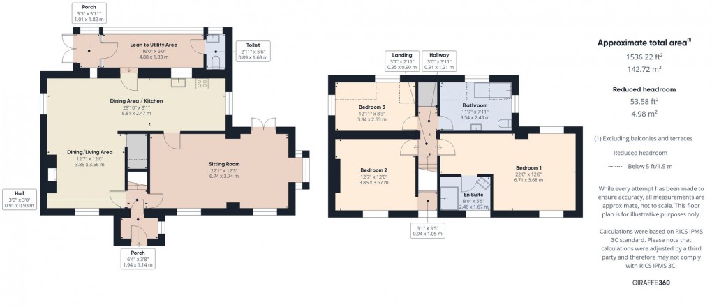 Floorplan for Walterstone, Hereford, HR2
