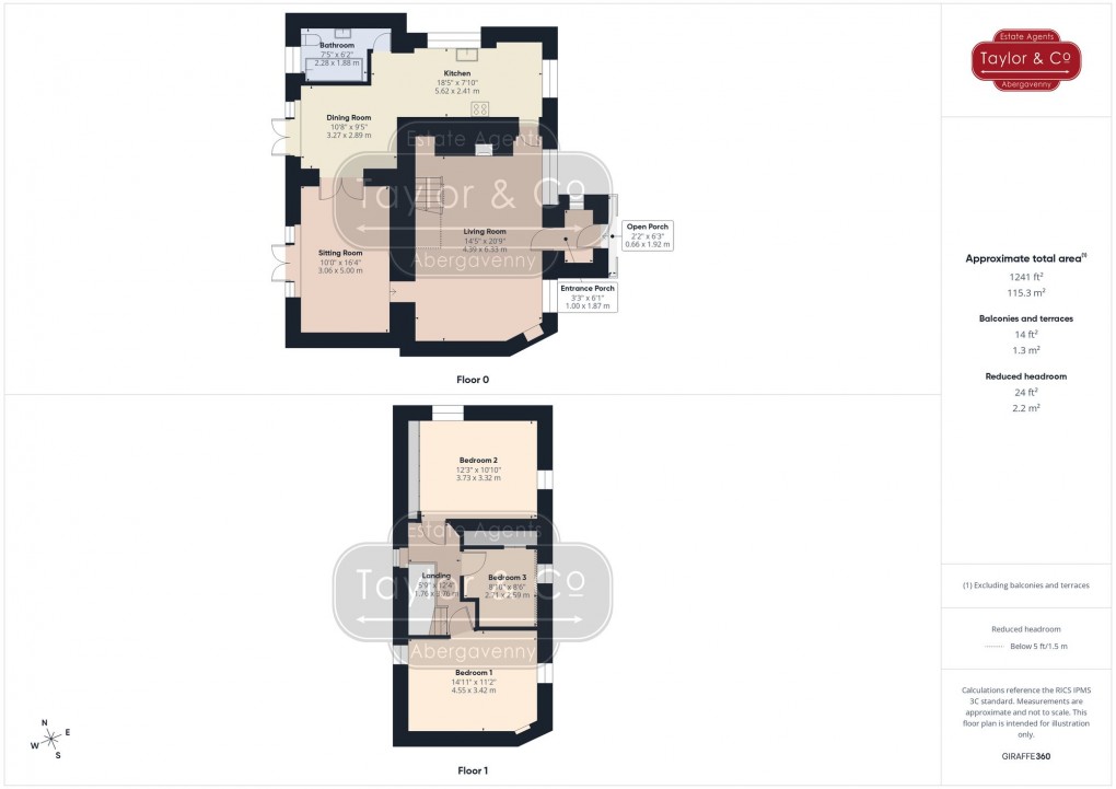 Floorplan for Common Road, Gilwern, NP7