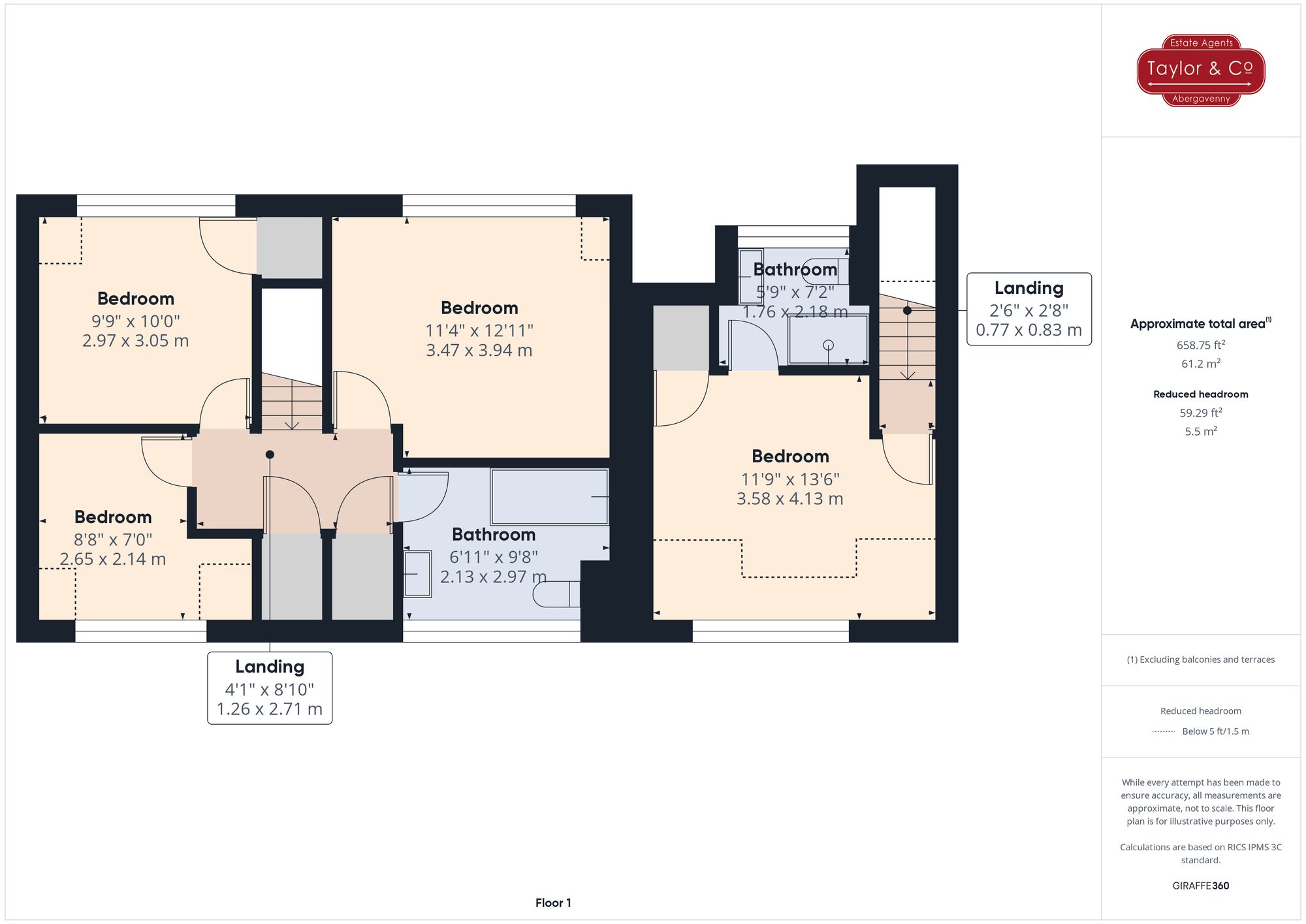 Floorplans For Bryn-Y-Gwenin, Abergavenny, NP7