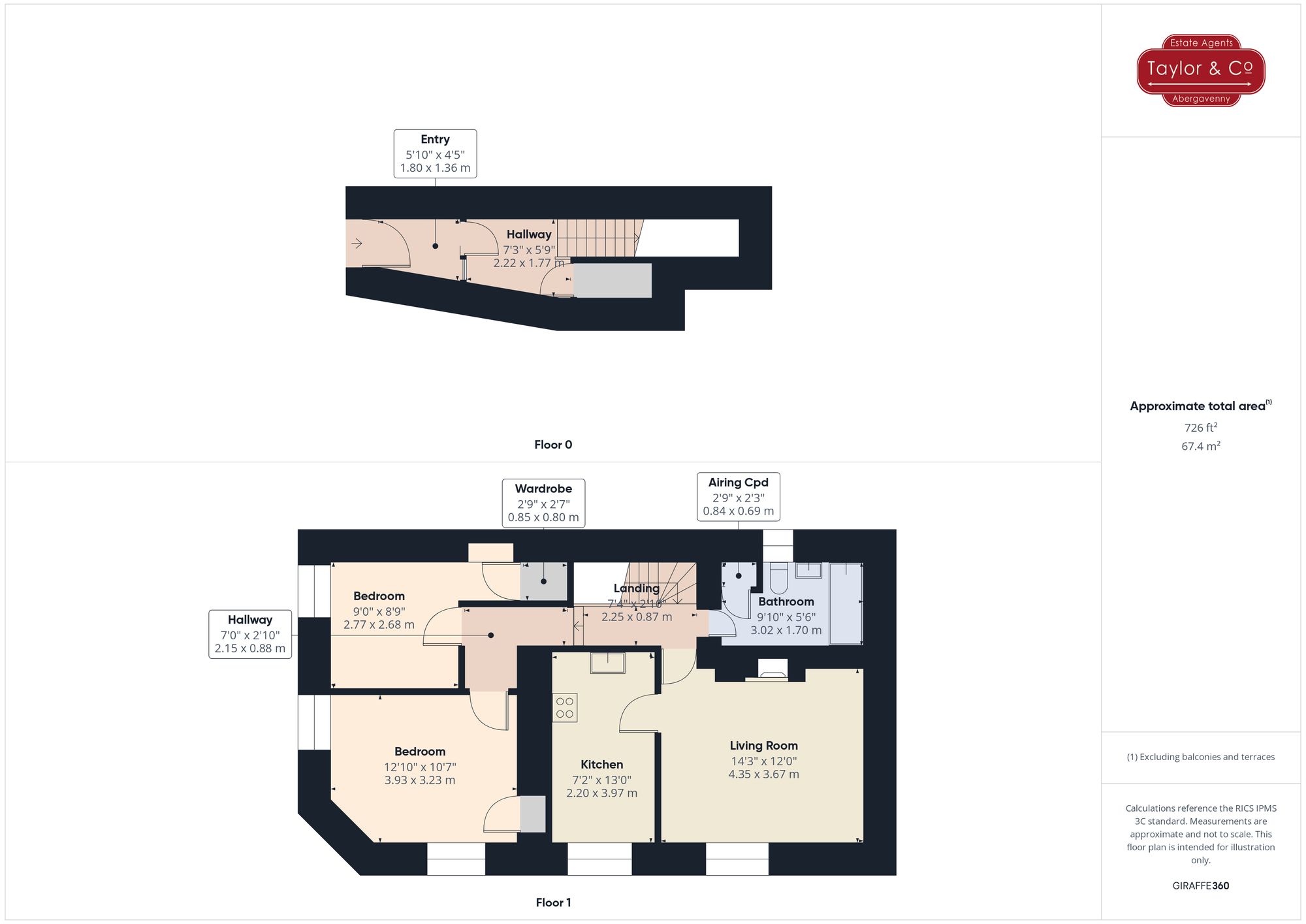 Floorplans For High Street, Crickhowell, NP8