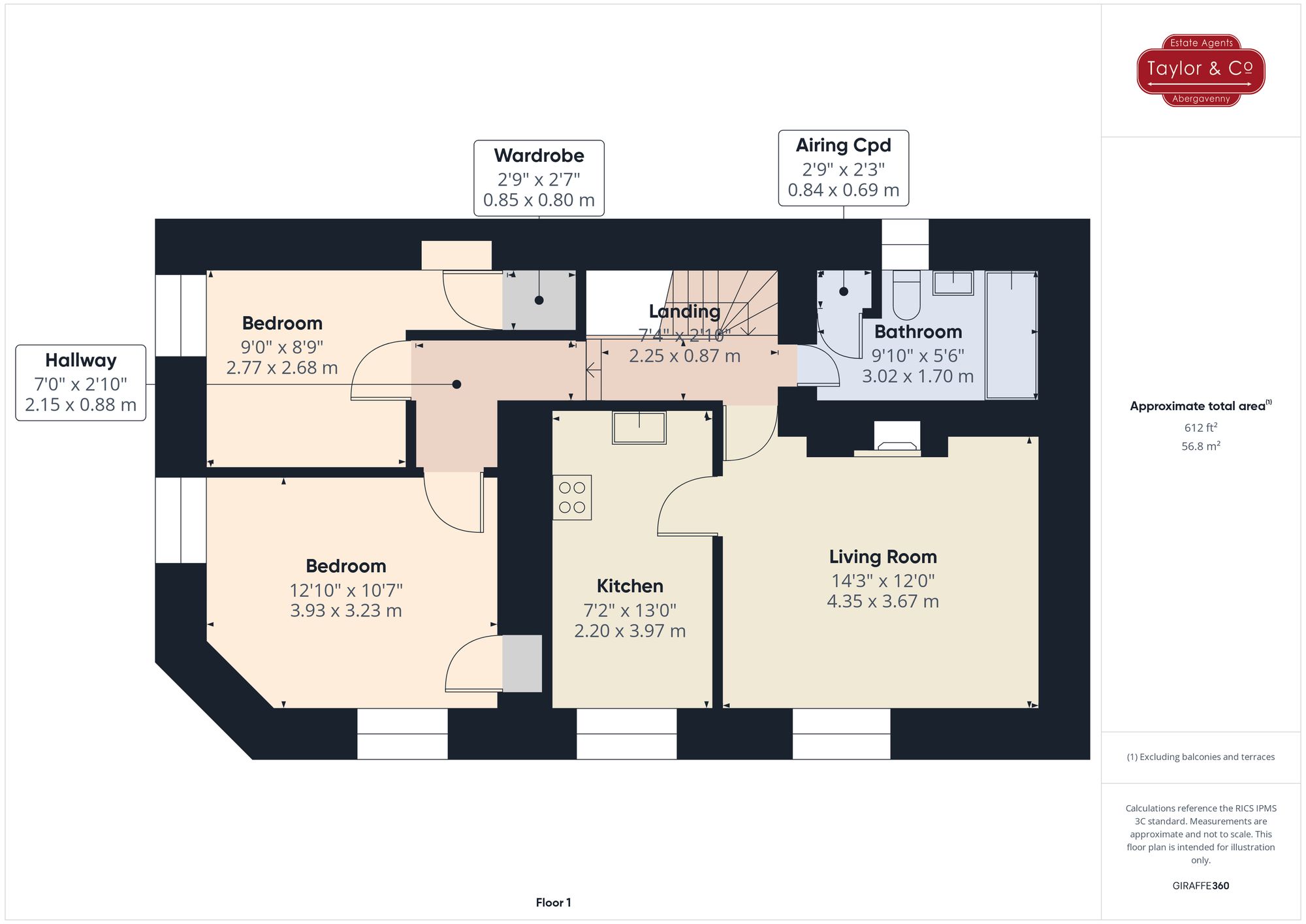 Floorplans For High Street, Crickhowell, NP8