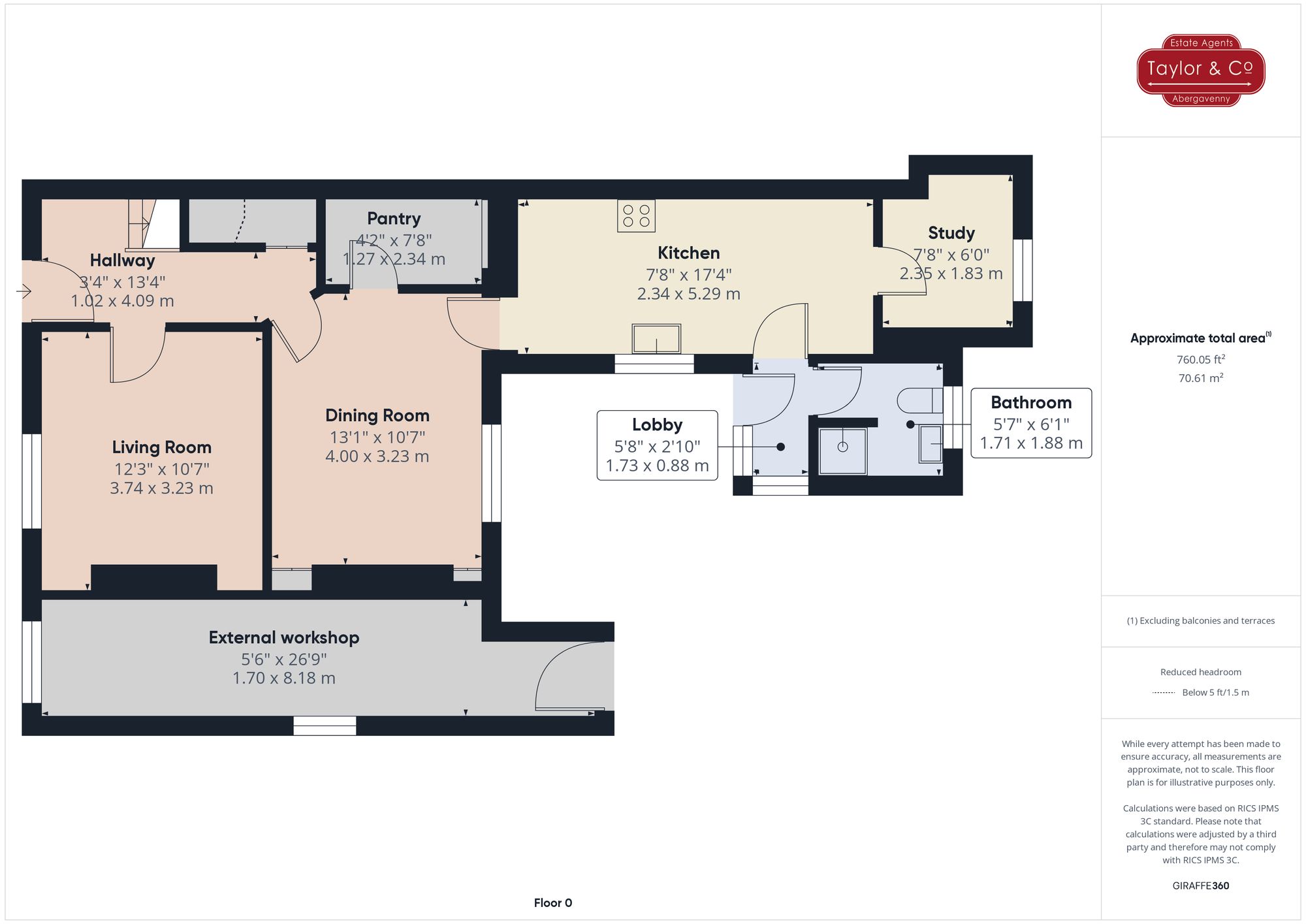 Floorplans For Main Road, Gilwern, NP7