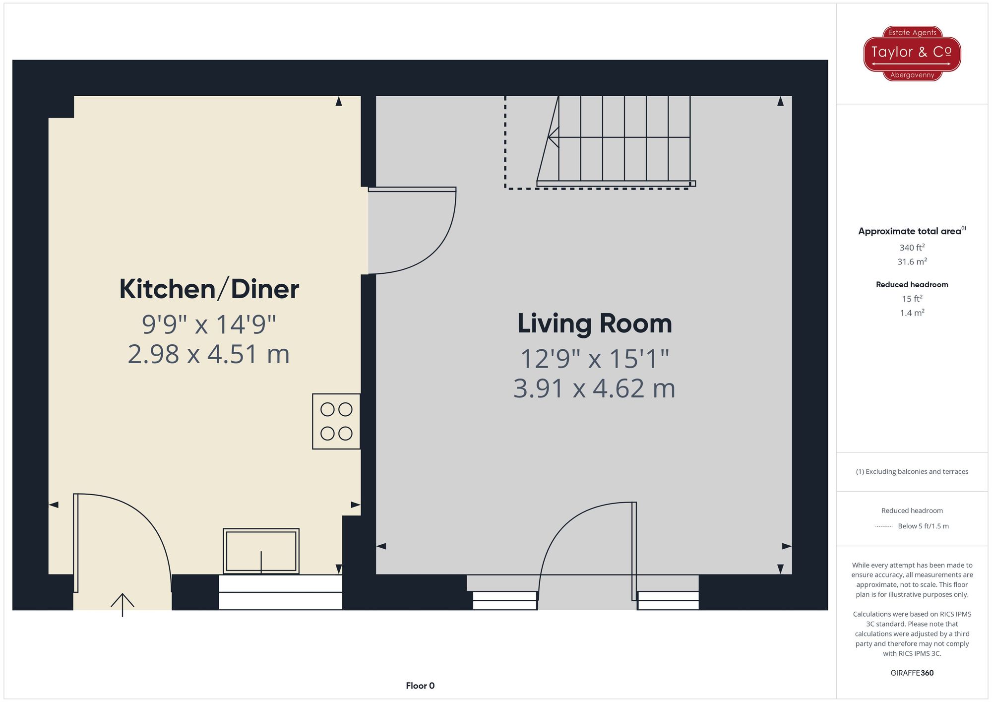 Floorplans For Nevill Street, Abergavenny, NP7