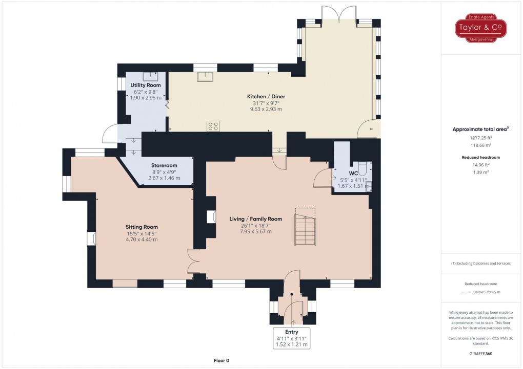 Floorplan for Llangasty, Brecon, LD3