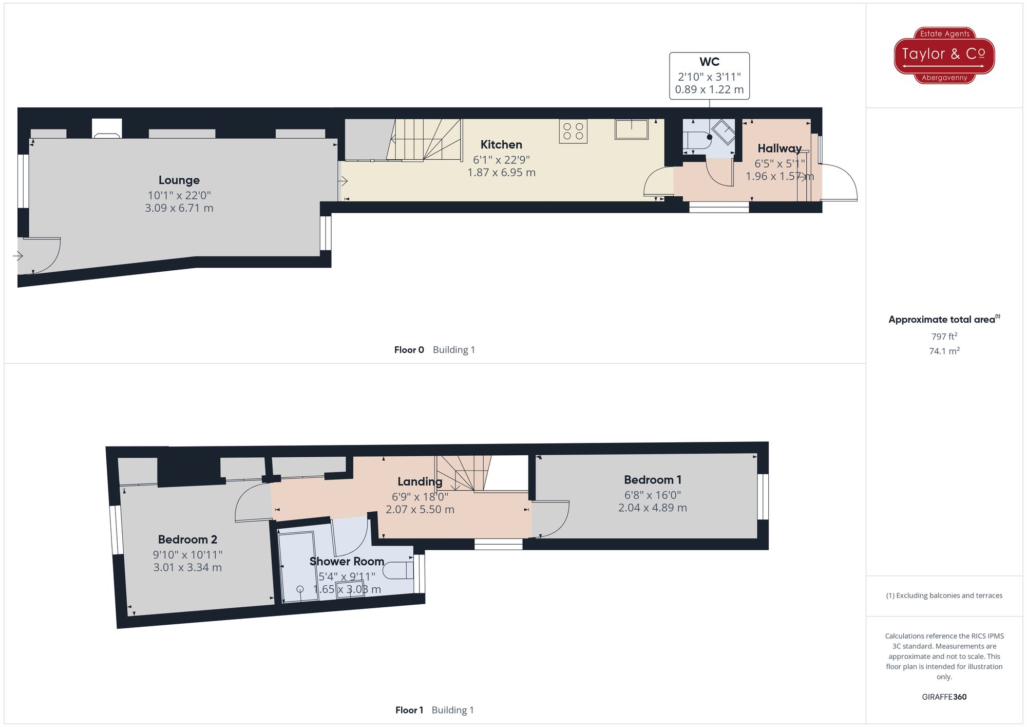 Floorplans For Lower Monk Street, Abergavenny, NP7