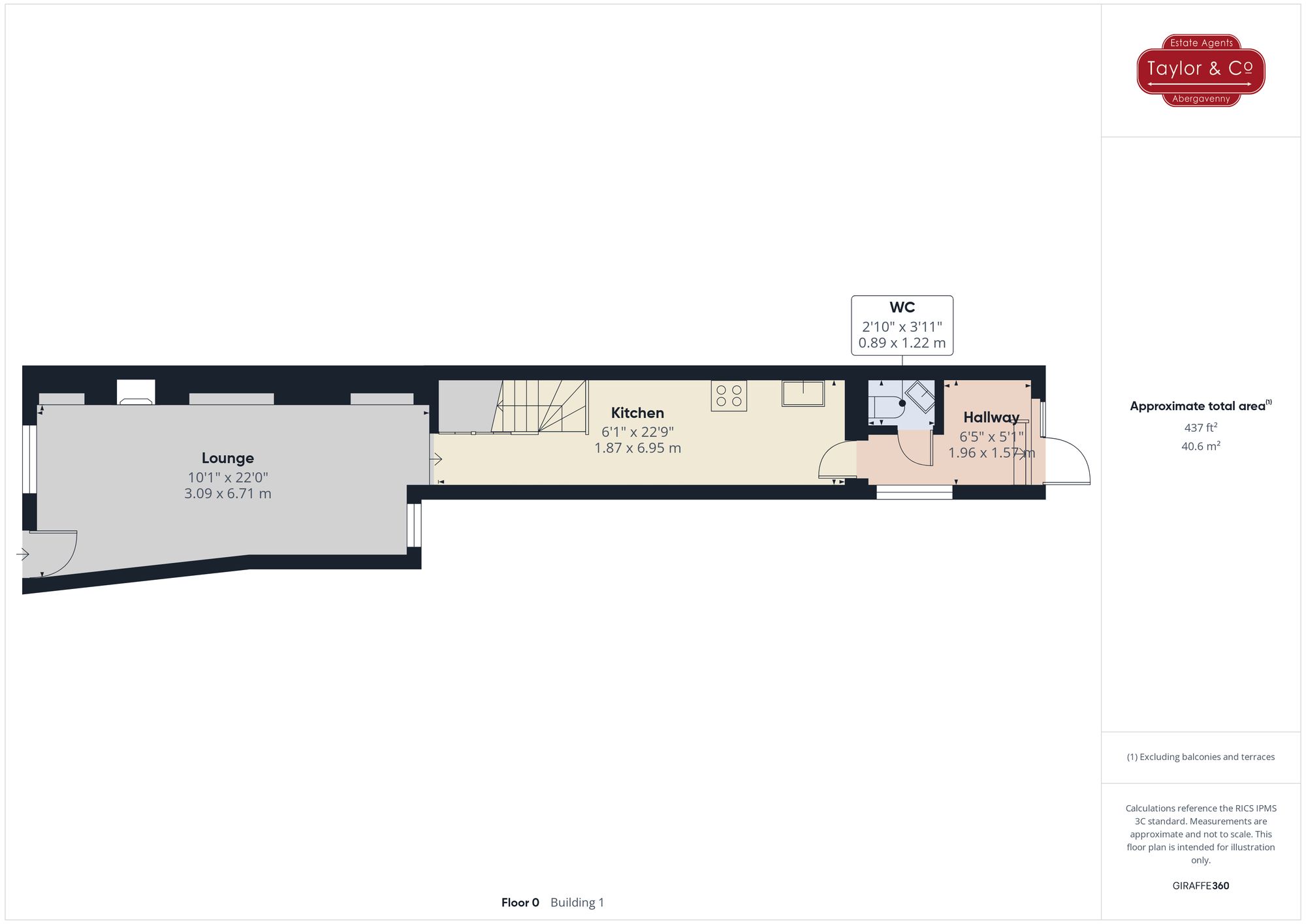 Floorplans For Lower Monk Street, Abergavenny, NP7