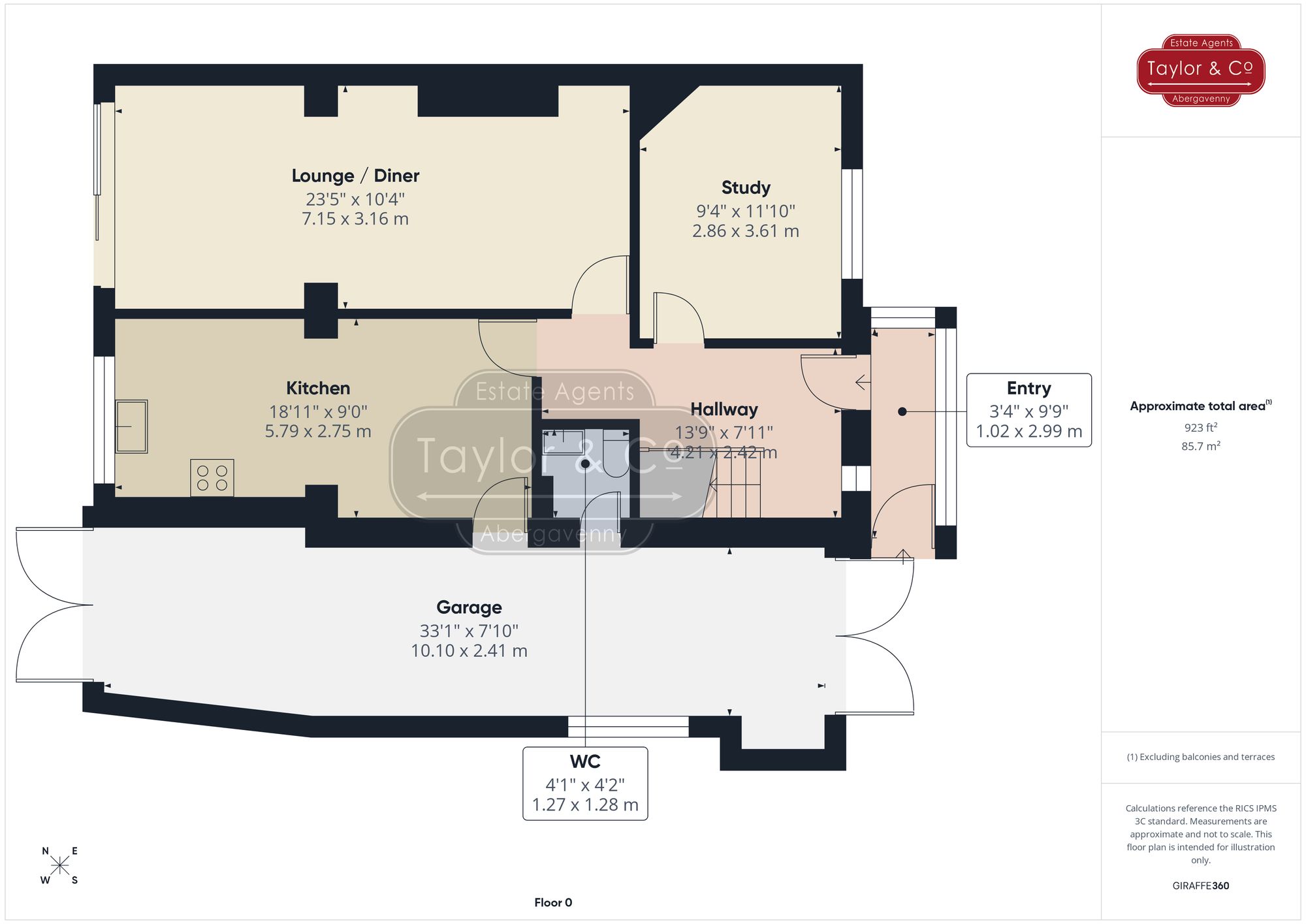 Floorplans For Park Avenue, Abergavenny, NP7