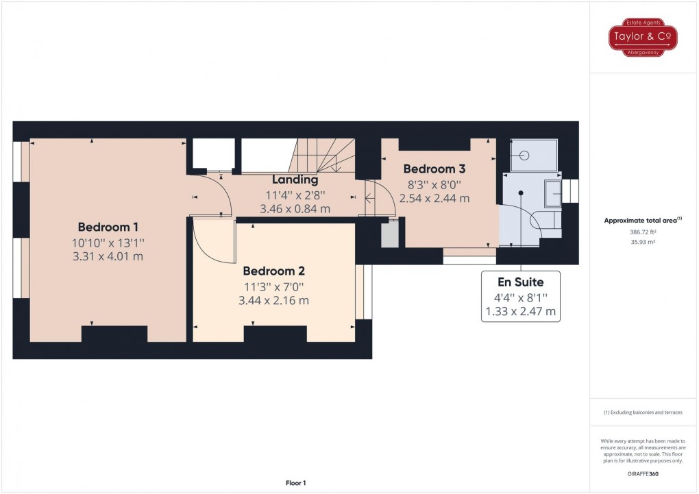 Floorplan for Park Crescent, Abergavenny, NP7