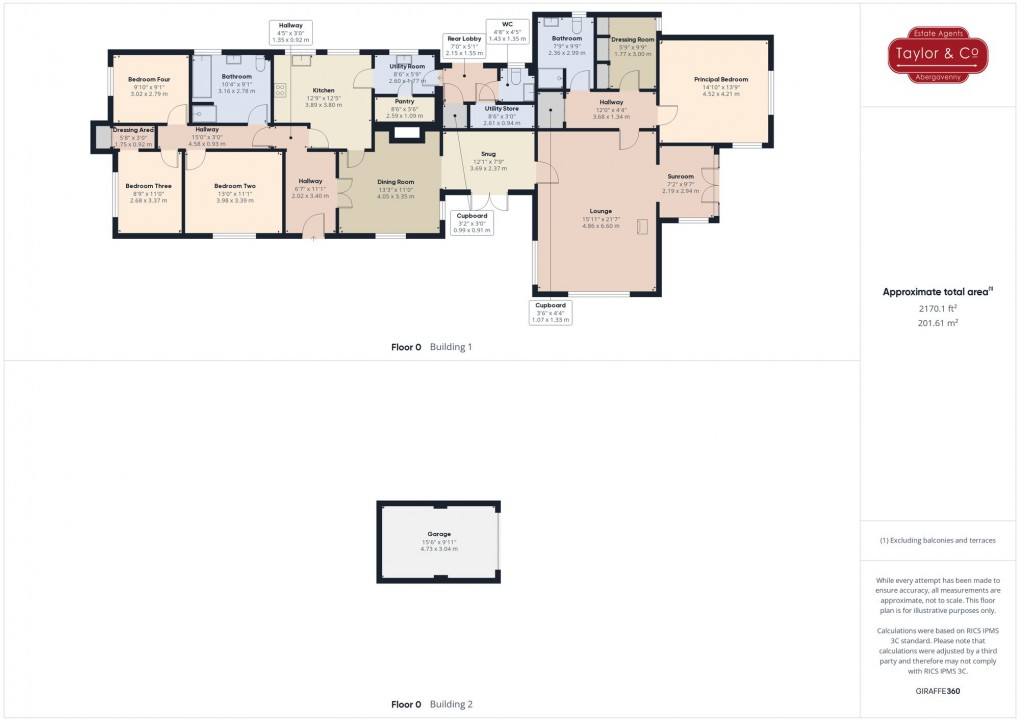 Floorplan for Llantilio Crossenny, Abergavenny, NP7