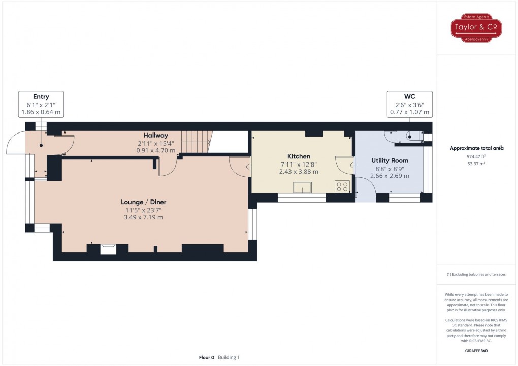 Floorplan for Merthyr Road, Govilon, NP7