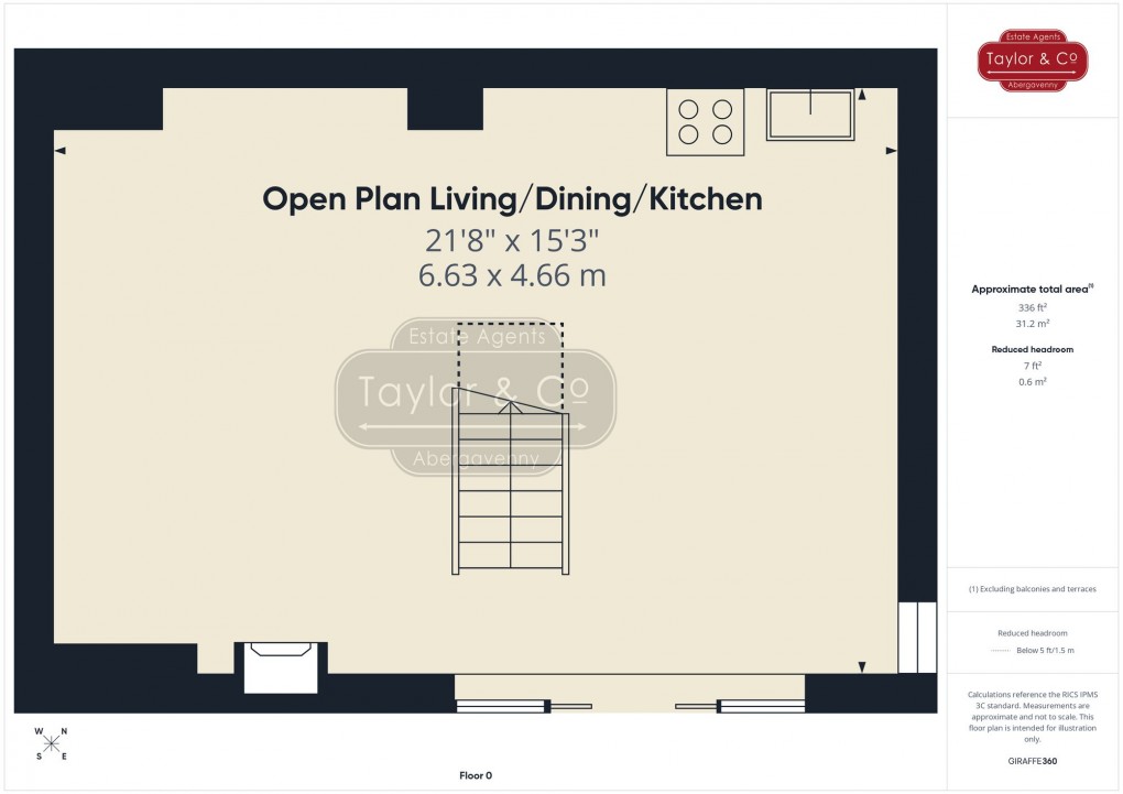 Floorplan for Tyla Road, Govilon, NP7