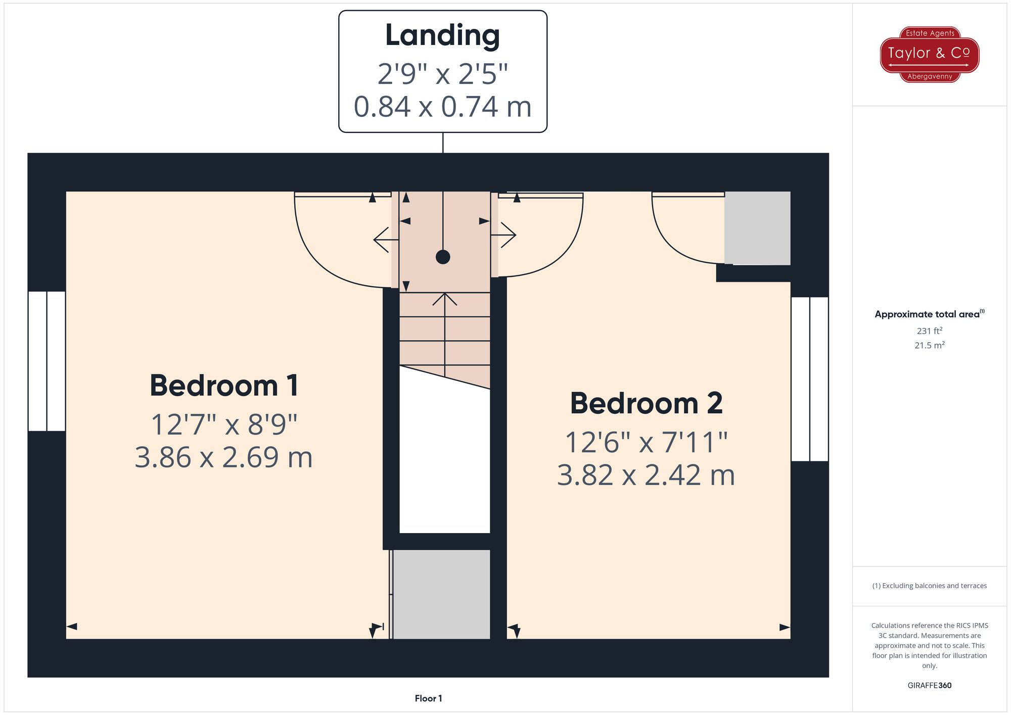 Floorplans For Glamorgan Street, Brynmawr, NP23