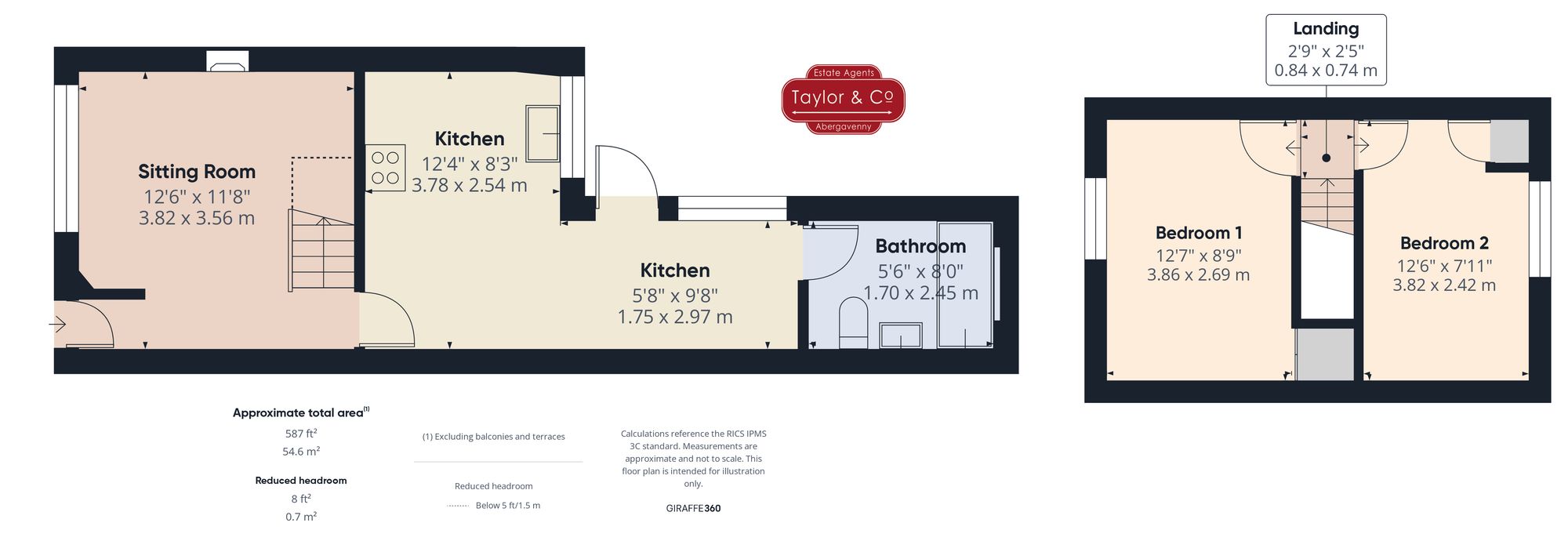 Floorplans For Glamorgan Street, Brynmawr, NP23