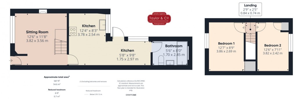 Floorplan for Glamorgan Street, Brynmawr, NP23