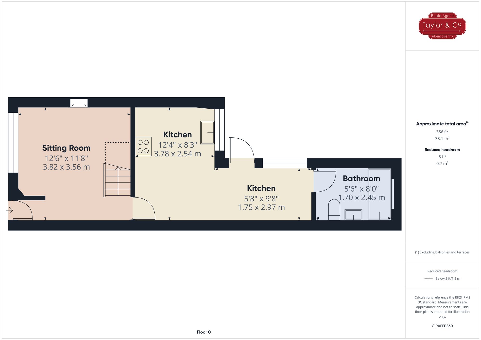 Floorplans For Glamorgan Street, Brynmawr, NP23