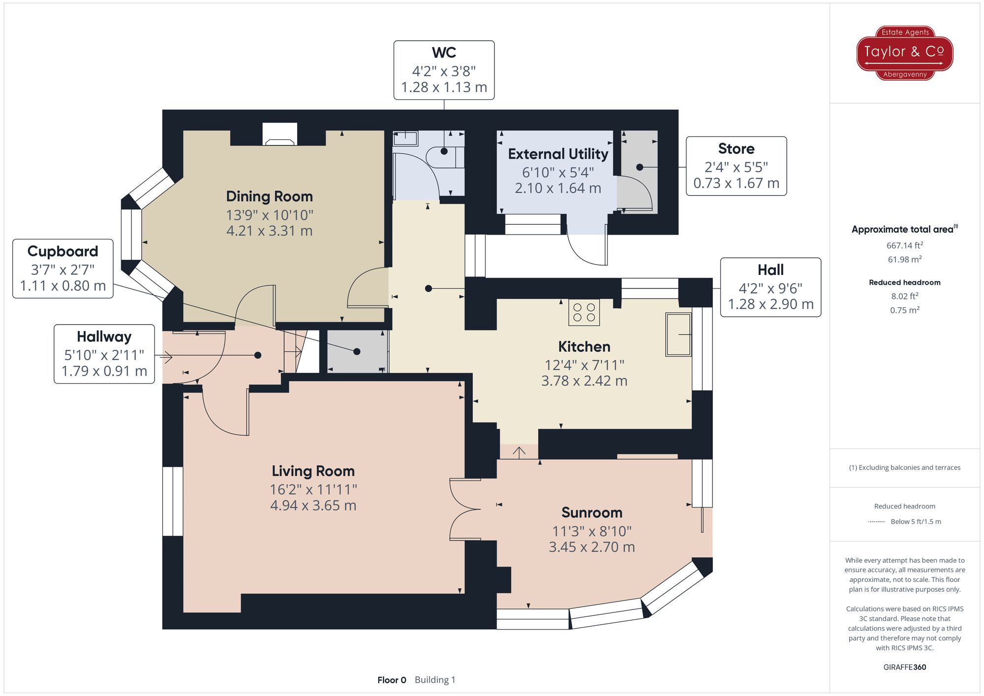 Floorplans For Gladys Place, Llanfoist, NP7