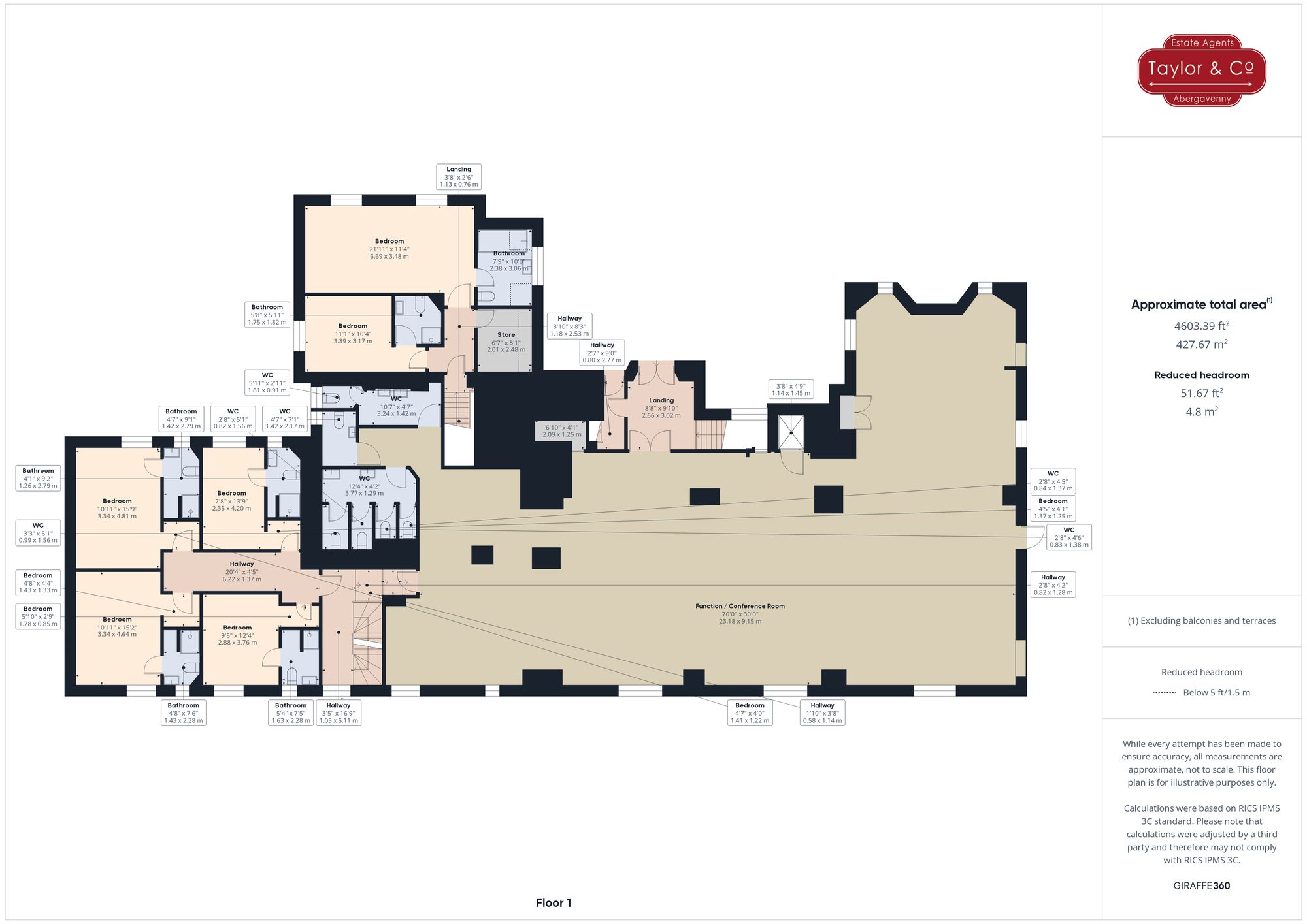Floorplans For Llangattock, Powys, NP8