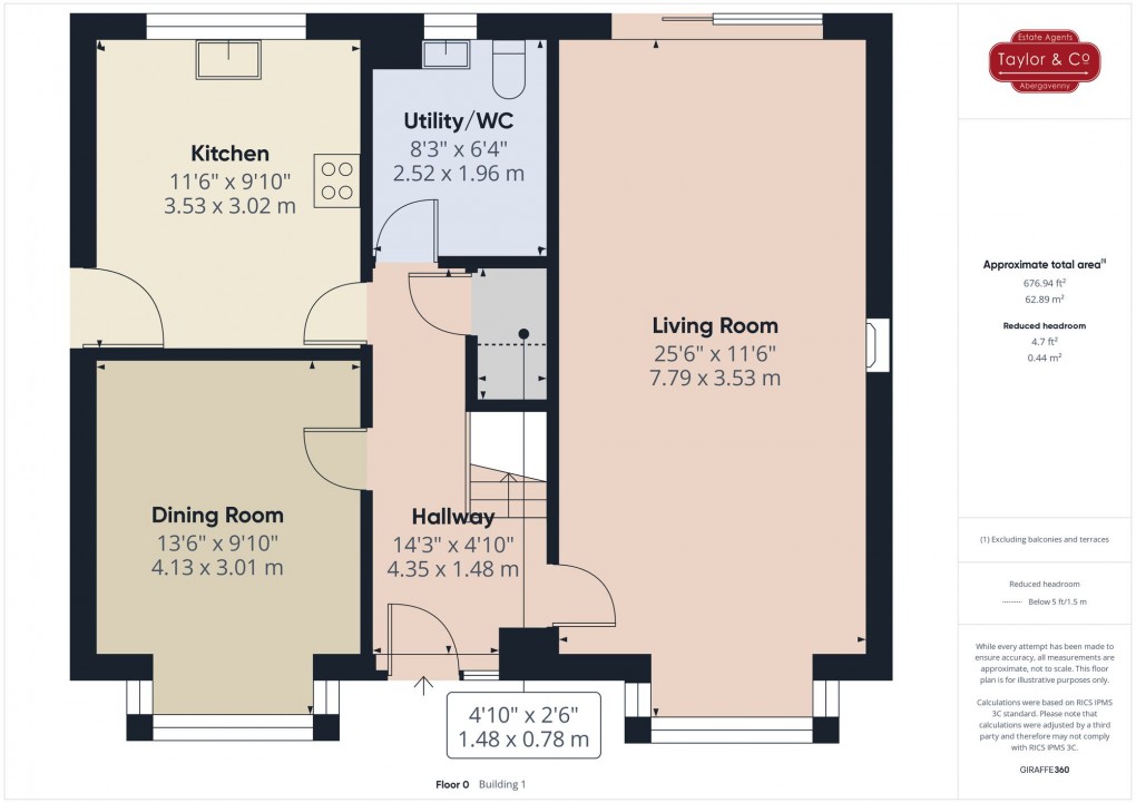 Floorplan for Erw Bant, Llangynidr, NP8