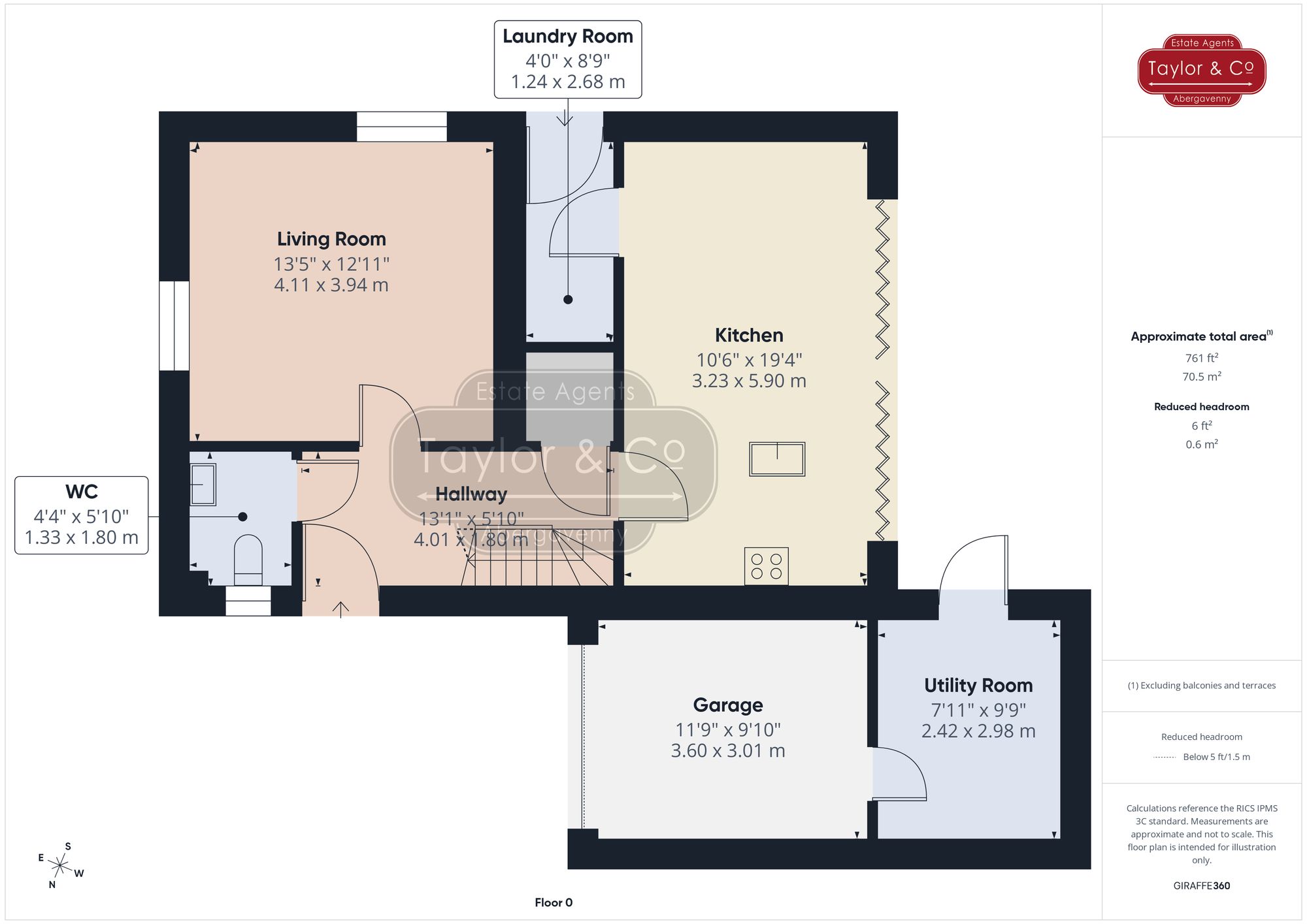 Floorplans For The Oaks, Llangattock, NP8