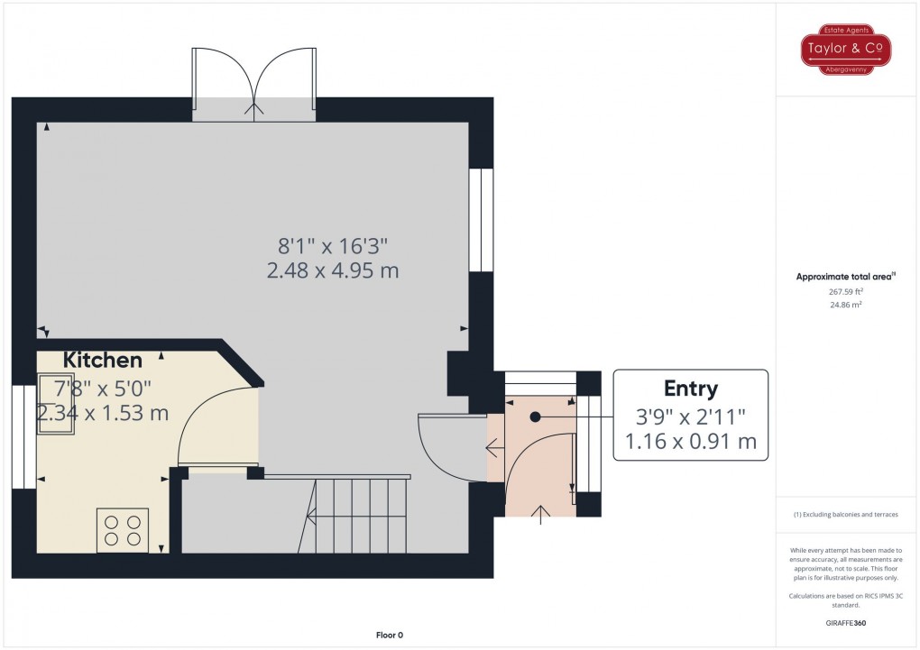 Floorplan for Station Road, Abergavenny, NP7