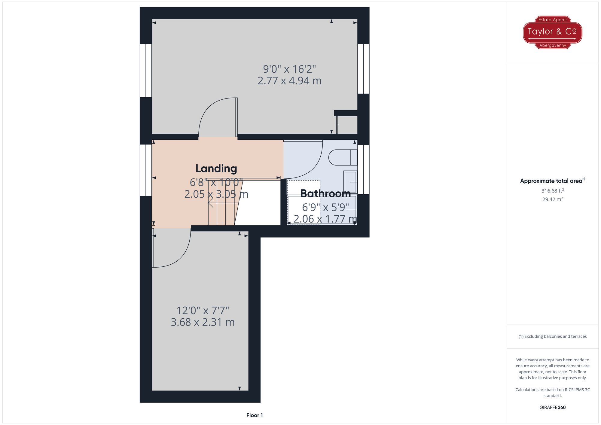 Floorplans For Station Road, Abergavenny, NP7