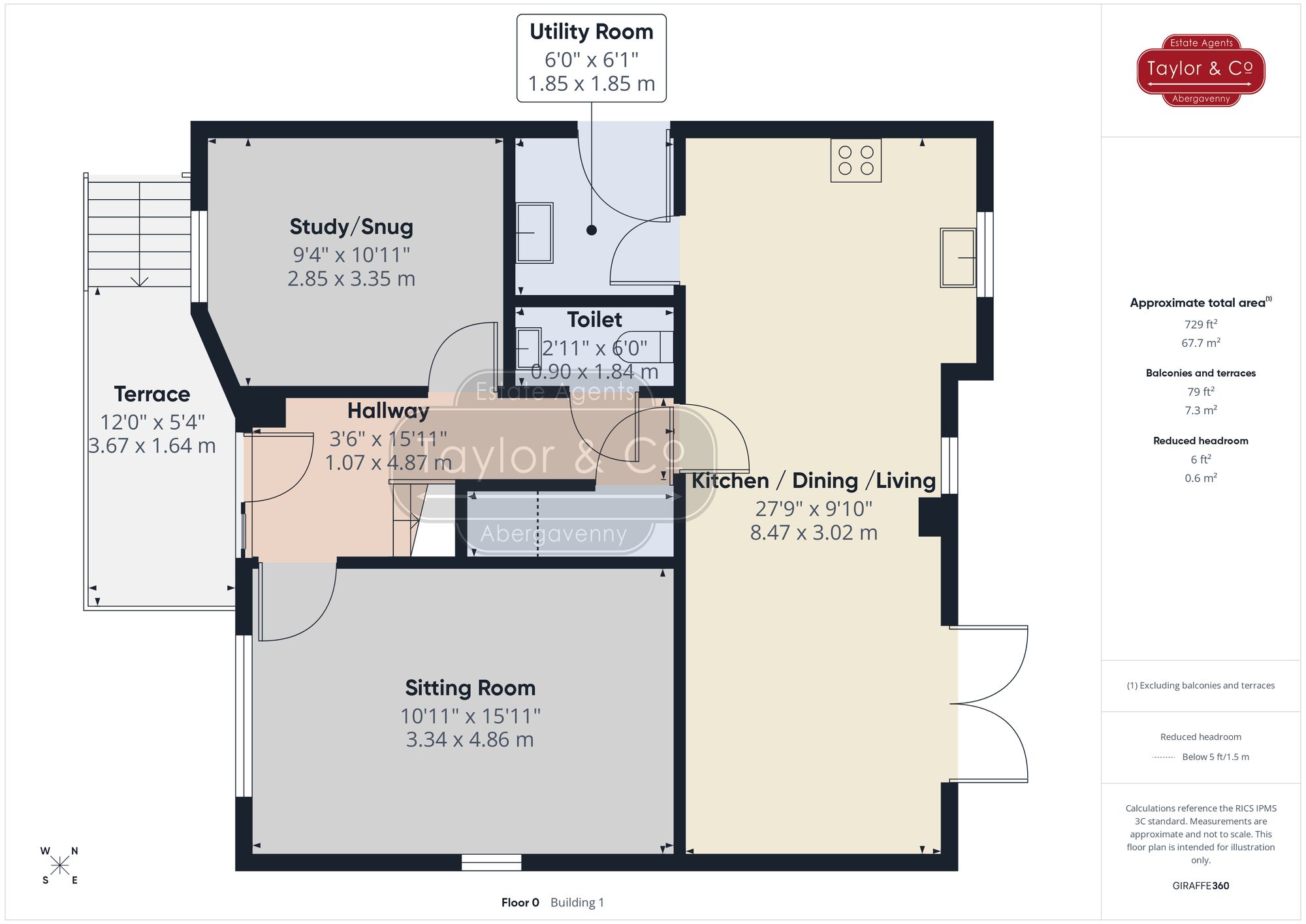 Floorplans For Drakestone Court, Cross Ash, NP7