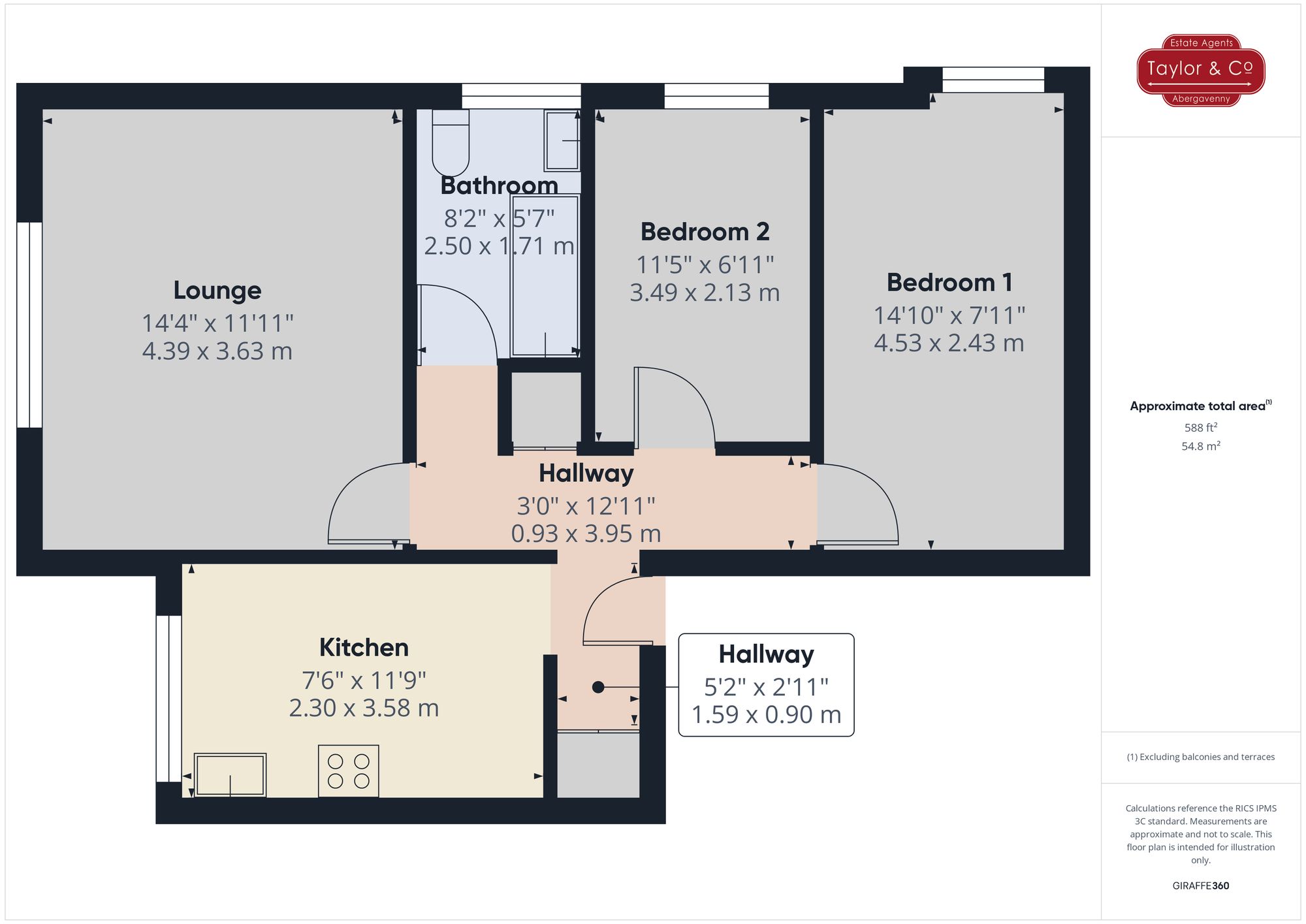 Floorplans For Avenue Road, Avenue Court Avenue Road, NP7