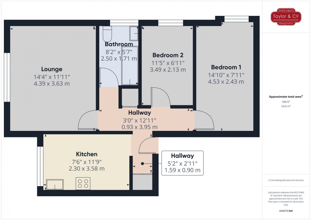 Floorplan for Avenue Road, Avenue Court Avenue Road, NP7