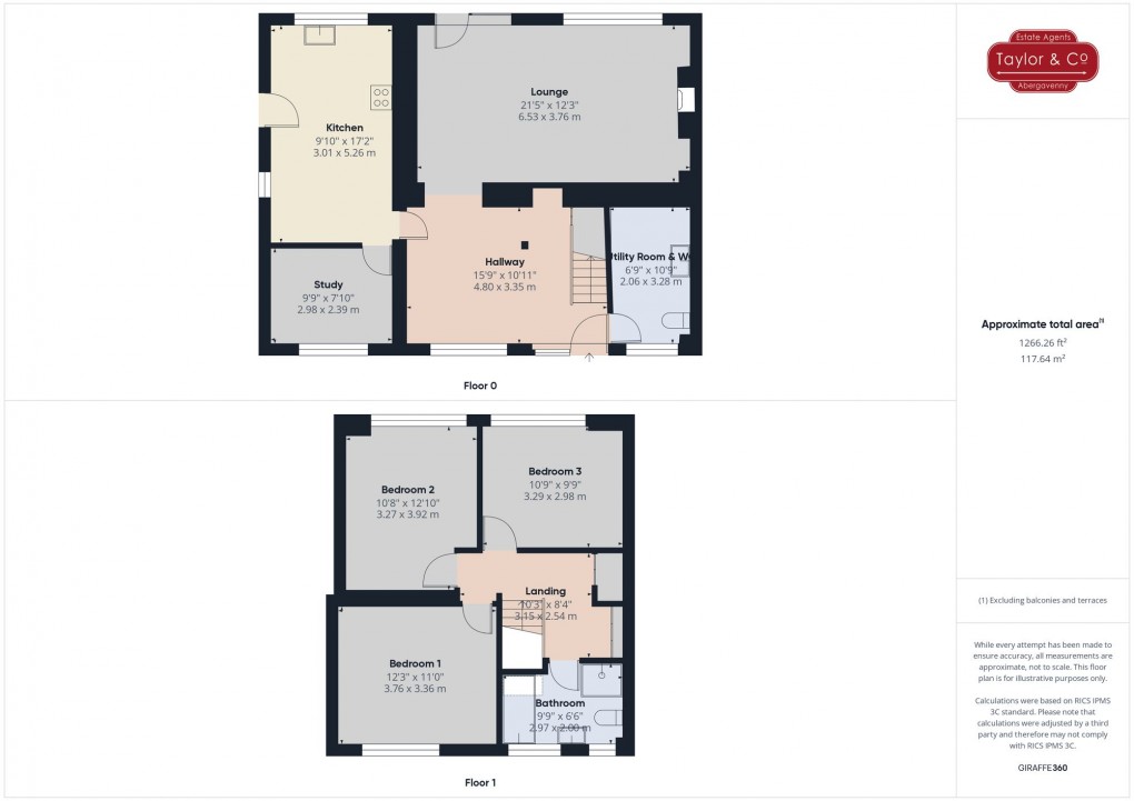 Floorplan for Llanddewi Rhydderch, Abergavenny, NP7