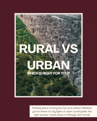 Urban VS Rural Living