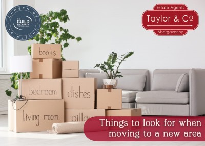 Things to look for when moving to a new area