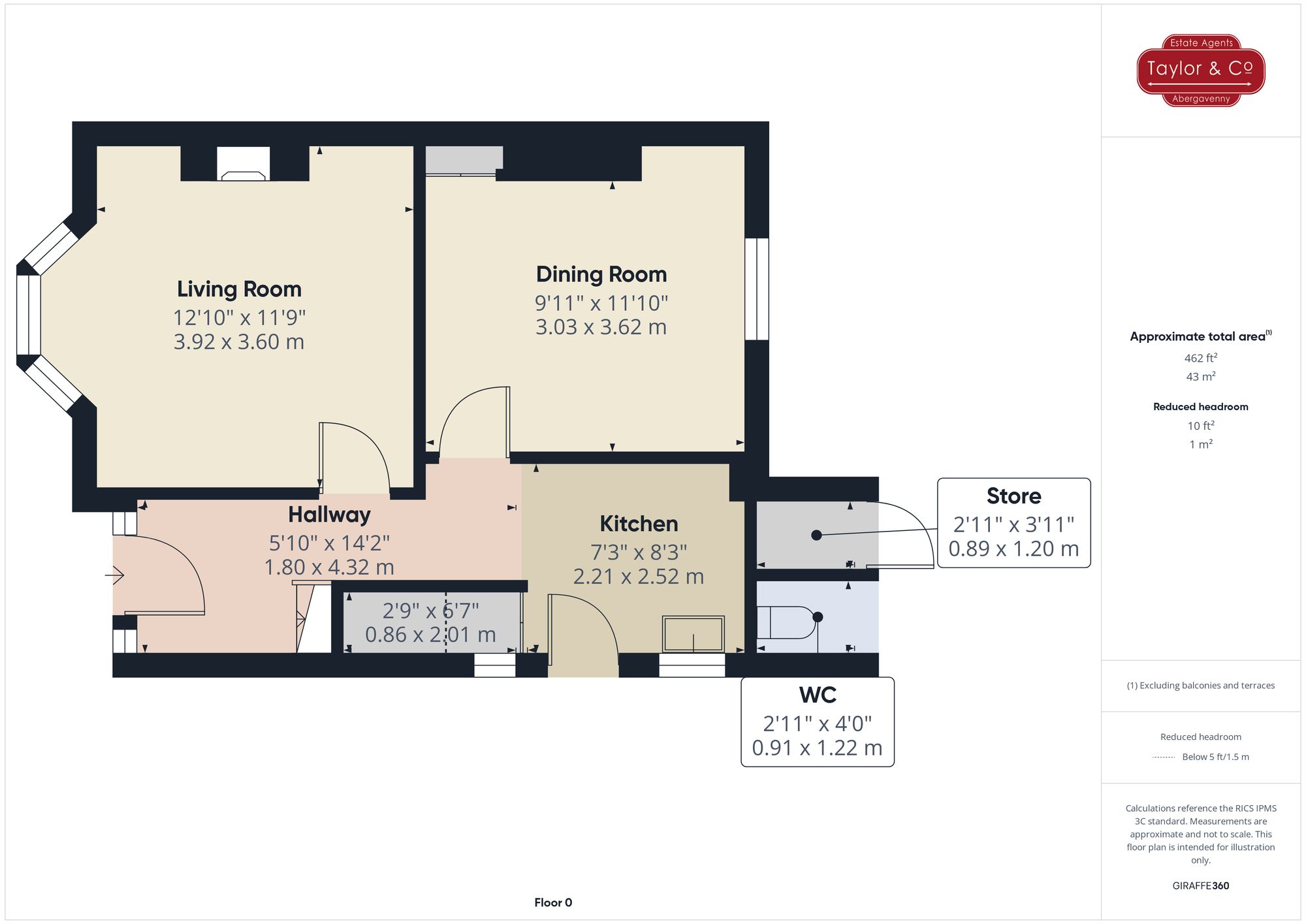 Floorplans For Llanellen, Abergavenny, NP7