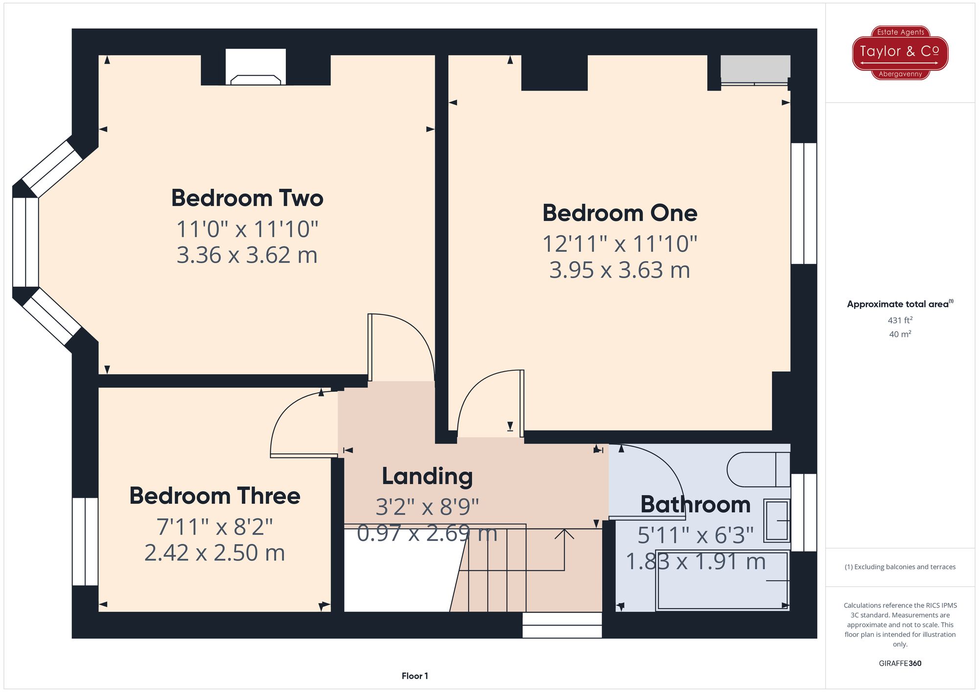 Floorplans For Llanellen, Abergavenny, NP7