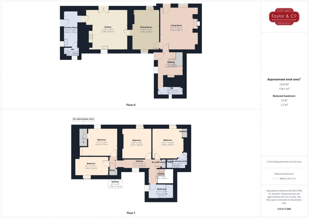 Floorplan for Cwmcarvan, Monmouth, NP25