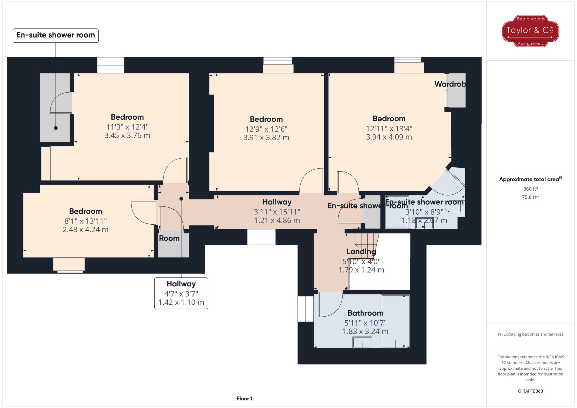 Floorplans For Cwmcarvan, Monmouth, NP25