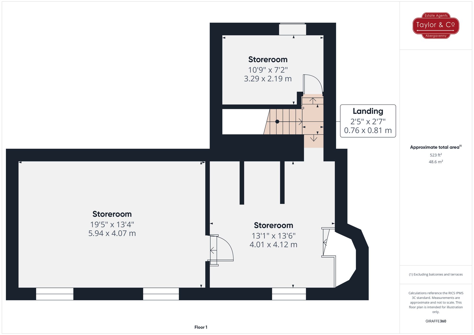 Floorplans For King Street, Brynmawr, NP23