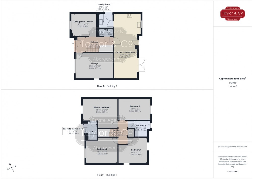 Floorplan for Drakestone Court, Cross Ash, NP7