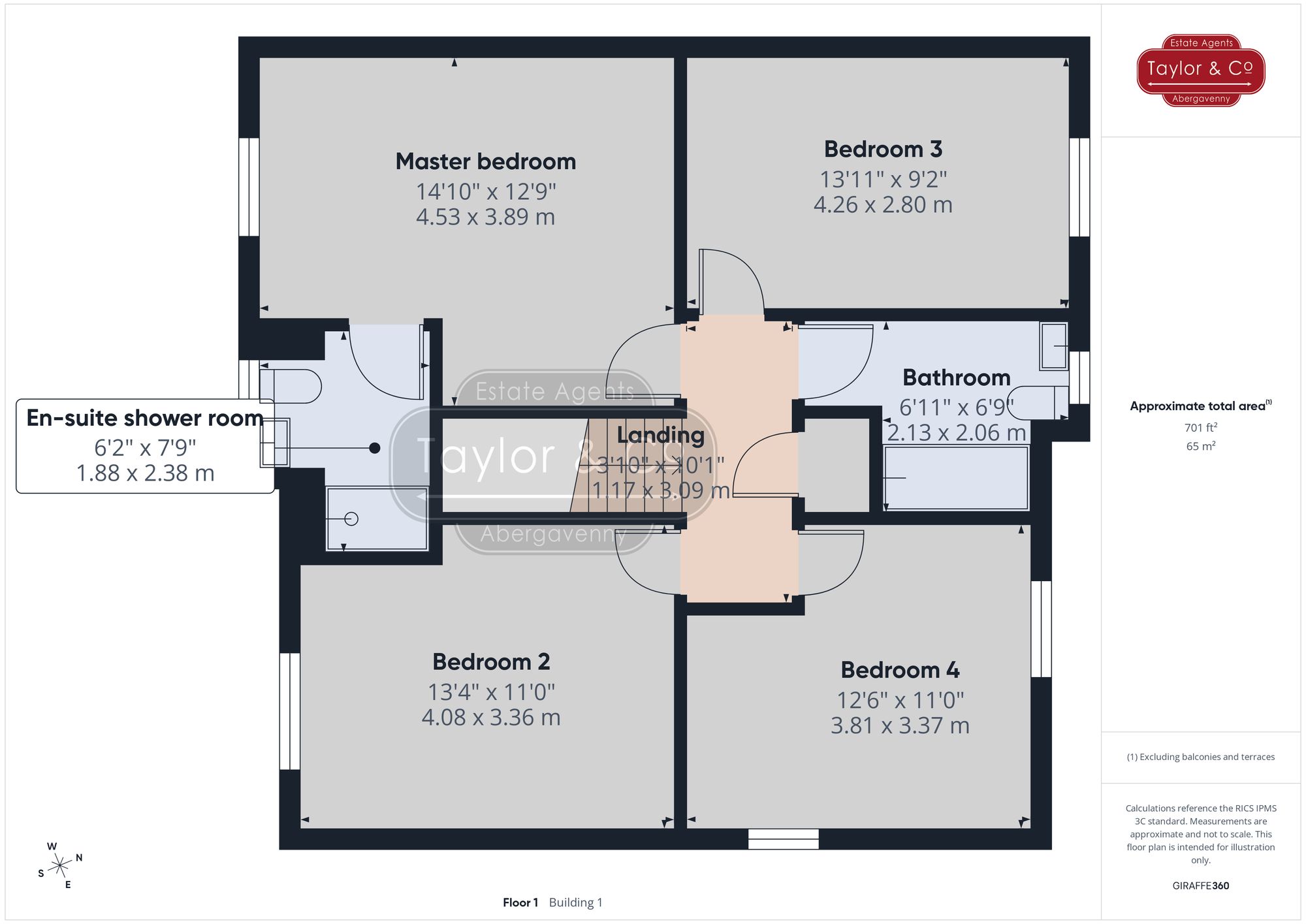 Floorplans For Drakestone Court, Cross Ash, NP7