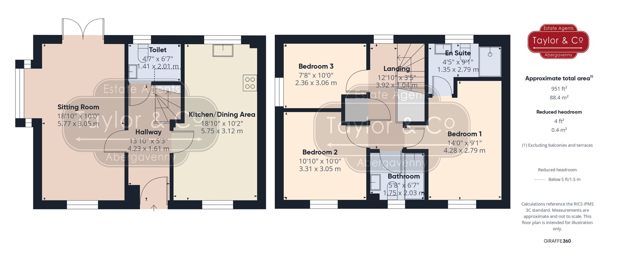 Floorplans For Llanfoist, Abergavenny, NP7
