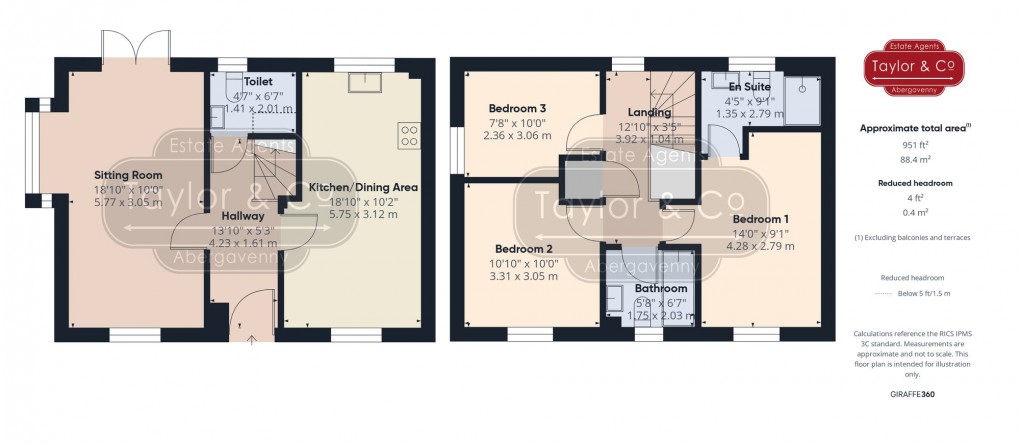 Floorplan for Llanfoist, Abergavenny, NP7