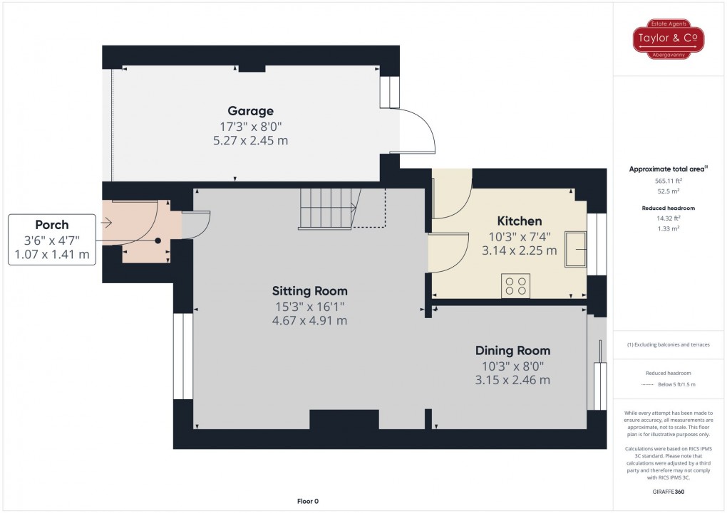 Floorplan for Greystones Crescent, Mardy, NP7