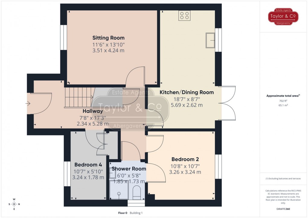 Floorplan for Maple Gardens, Govilon, NP7