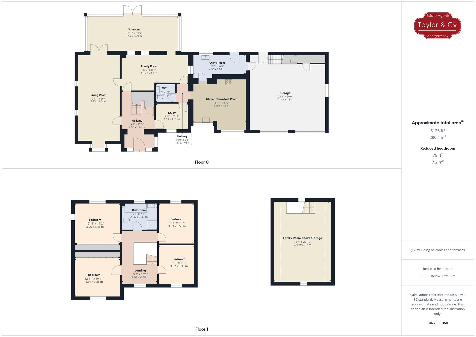 Floorplans For Llanddewi Rhydderch, Abergavenny, NP7